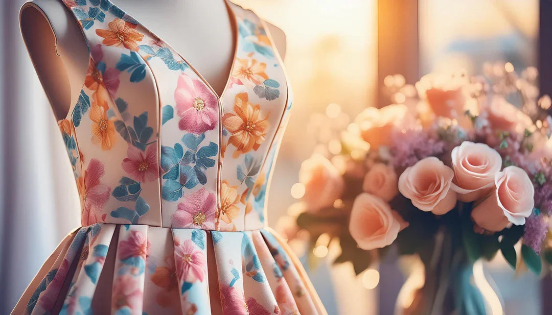 çiçek desenli elbise