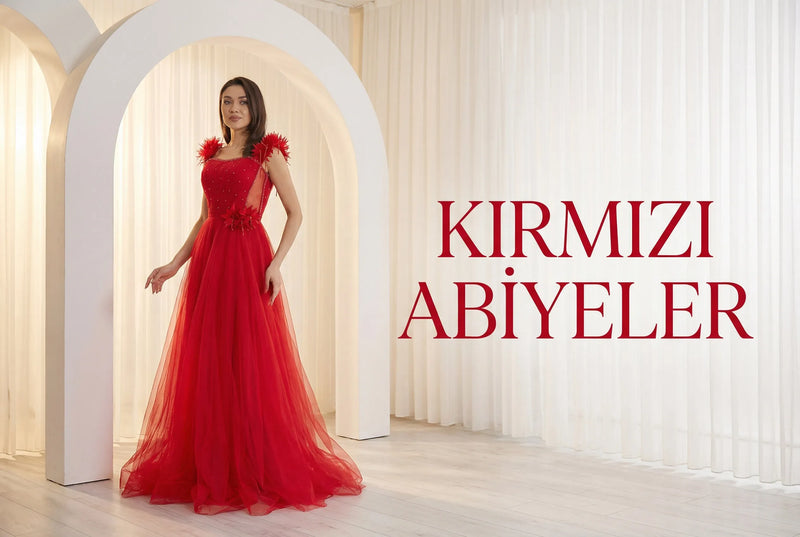 Kırmızı abiye koleksiyonu - The ZKS
