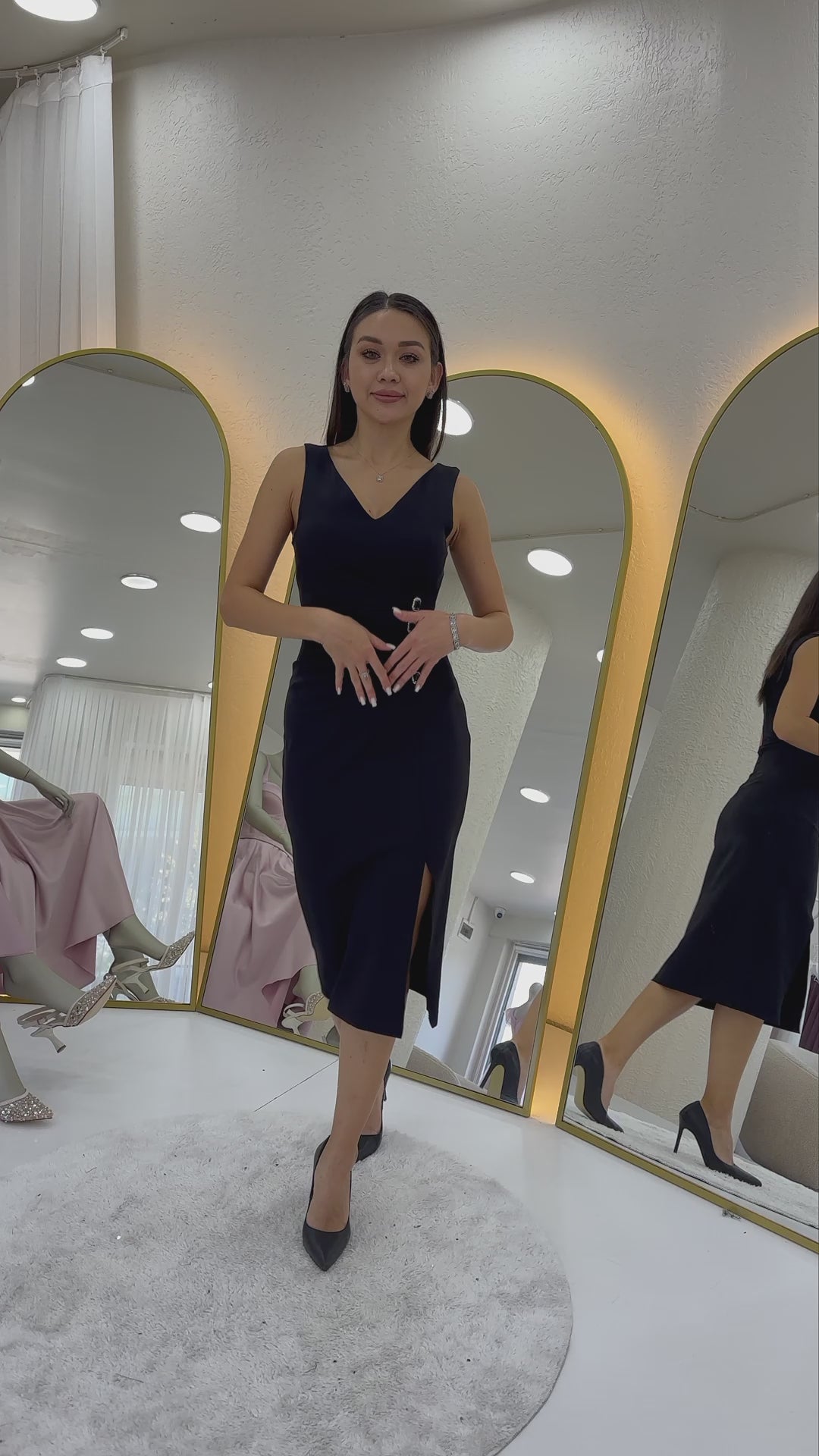 V Yaka Midi Boy Taş Detaylı B