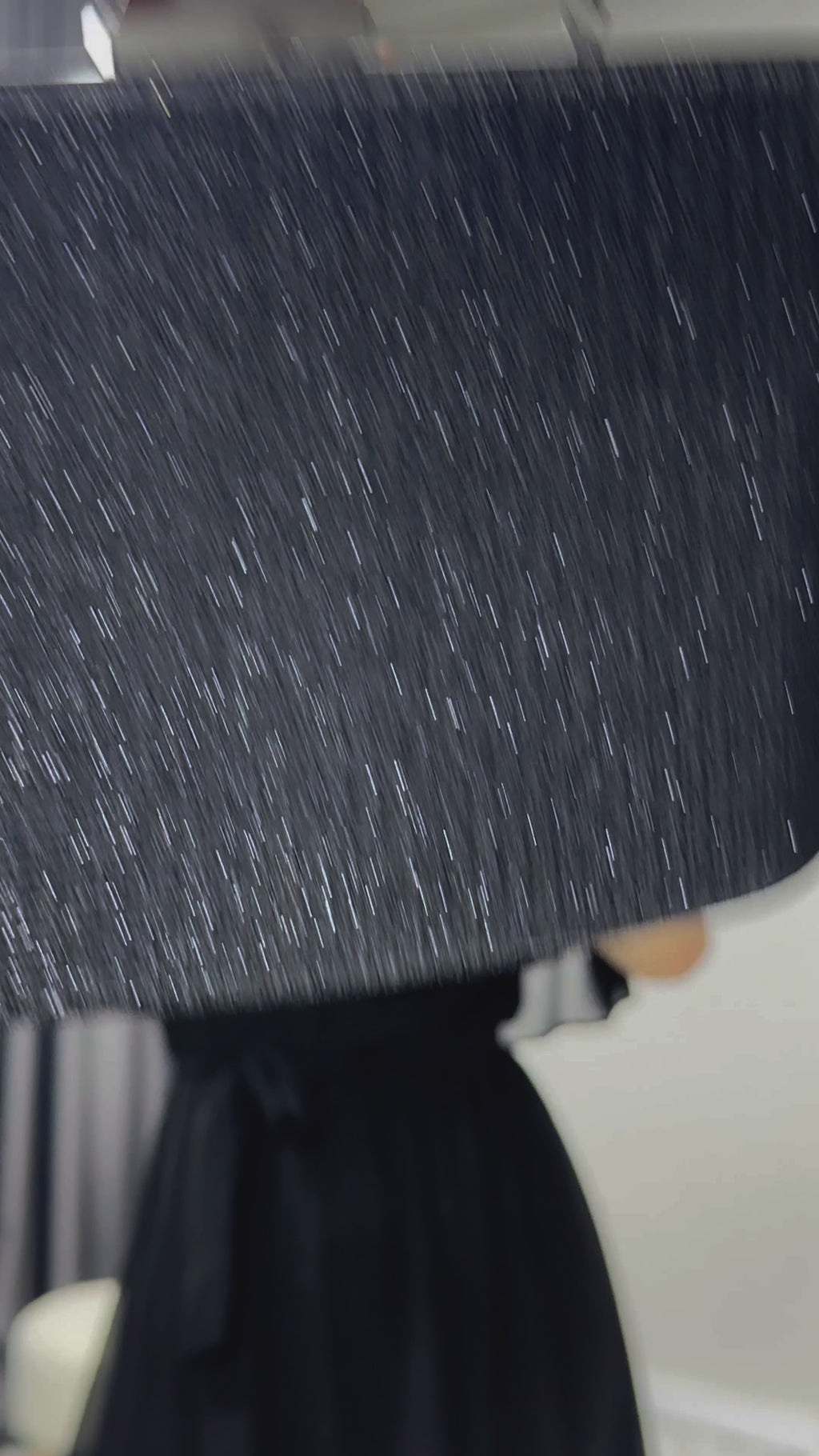 Siyah Madonna Carmen Fırfır Yaka Büyük Beden Şifon Elbise

