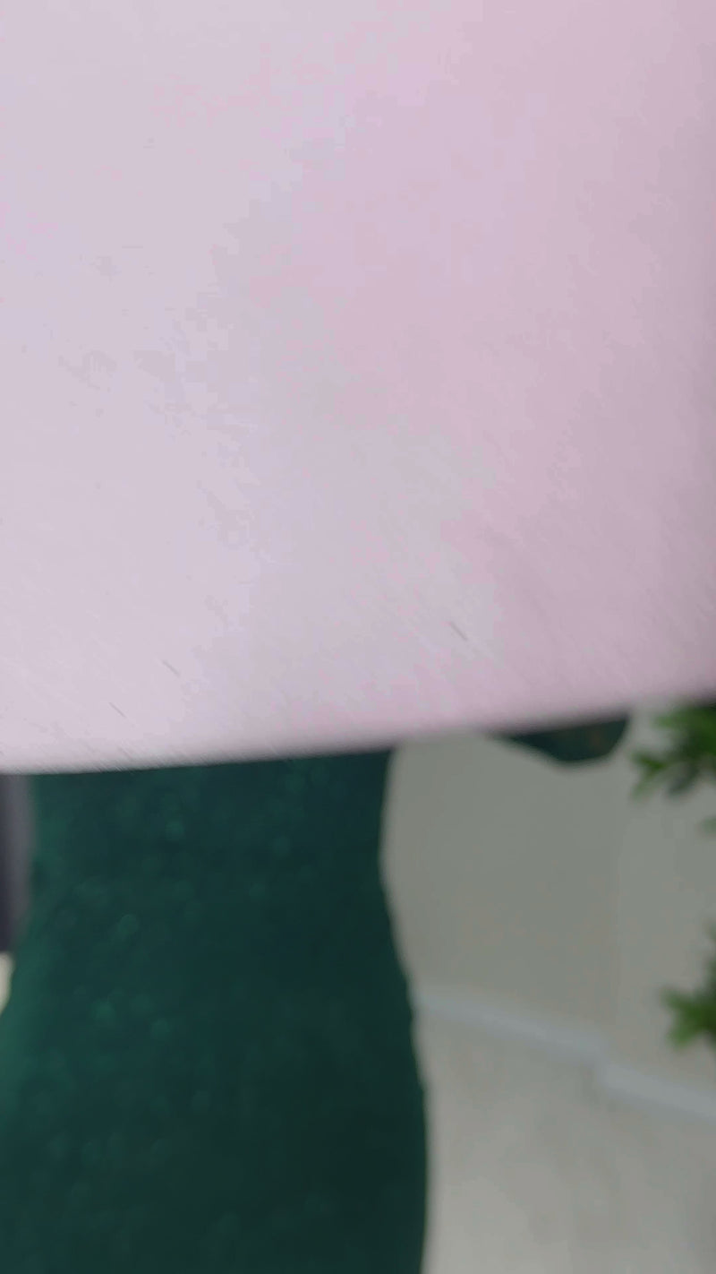 Zümrüt Yeşili Kare Yaka Simli Midi Kalem Yeni Desen Abiye Elbise