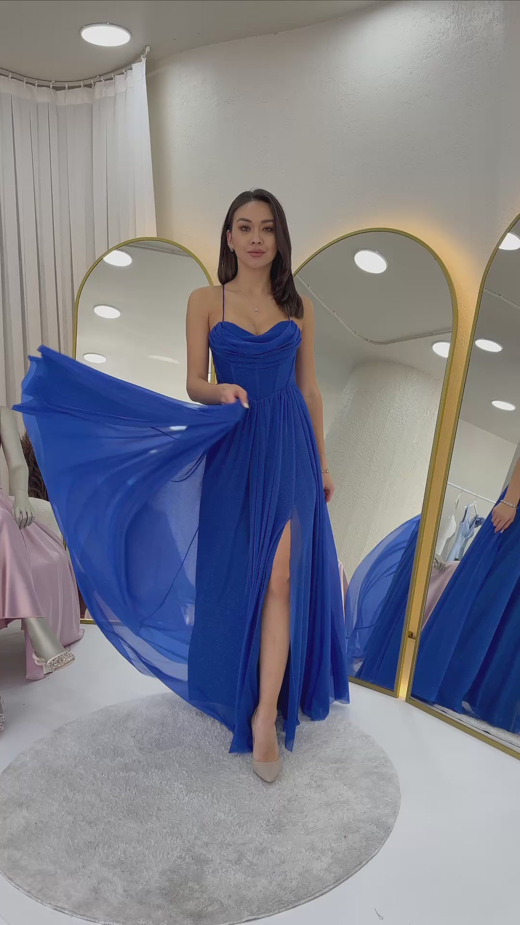 Simli Sırt Dekolteli Korse Detay