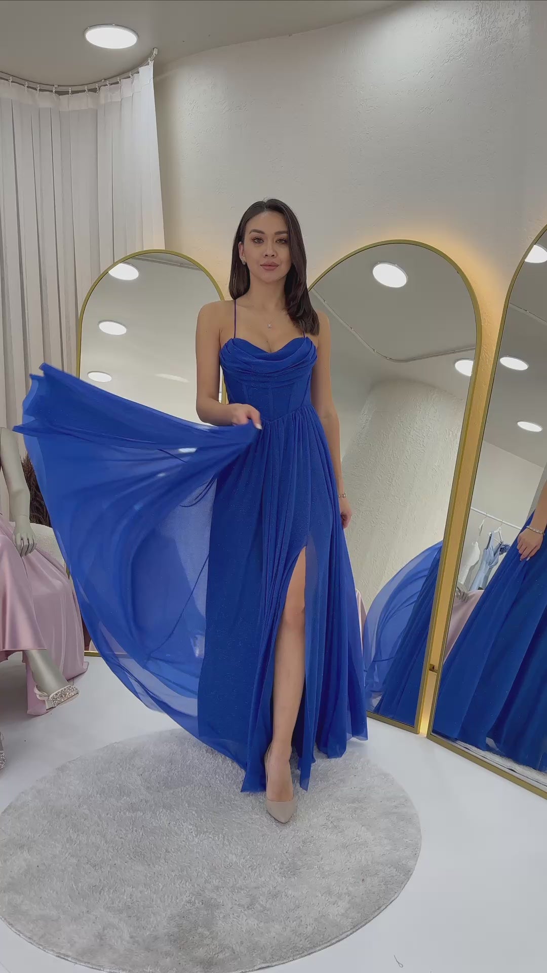 Simli Sırt Dekolteli Korse Detay