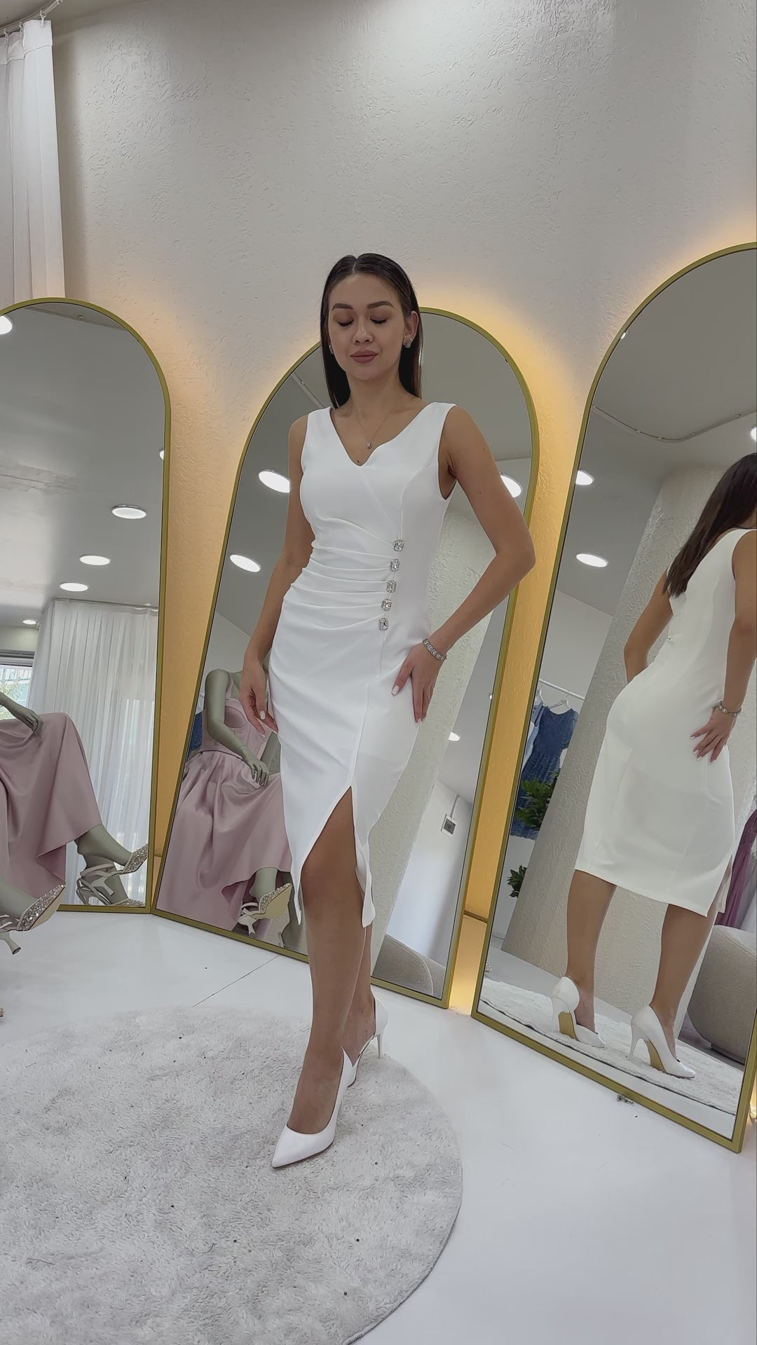 V Yaka Midi Boy Taş Detaylı B