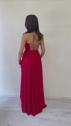 Simli Sırt Dekolteli Korse Detay