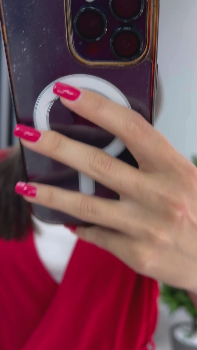 Kırmızı Kruvaze Yaka Kuşaklı Kısa Kol Tulum