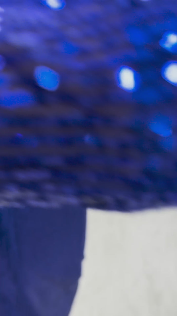 Saks Mavisi Kare Yaka Pul Payet Abiye Elbise