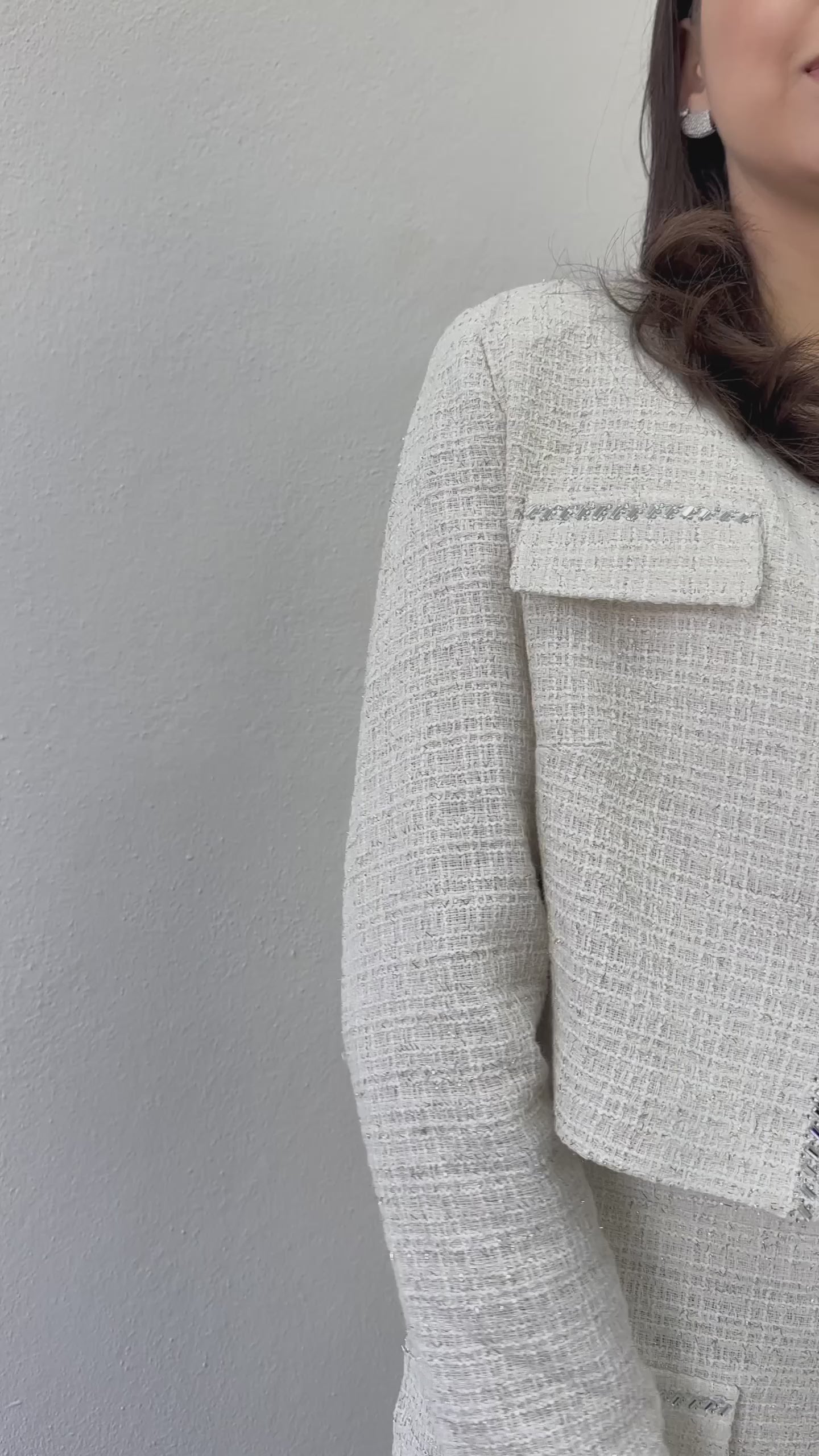 Ceket Fırfır Etek İşemeli Tüvit İkili Takım